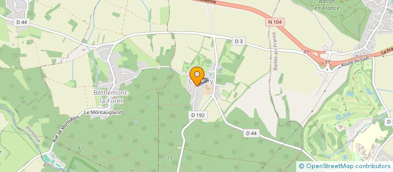 localisation de l'entreprise SCI LE CARRE DE L'HORLOGE  CHAUVRY