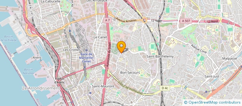 localisation de l'entreprise SCI LE CARREFOUR à MARSEILLE