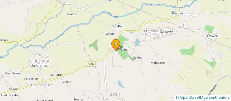 localisation de l'entreprise SCI LE CARRELOT  PUYMIROL