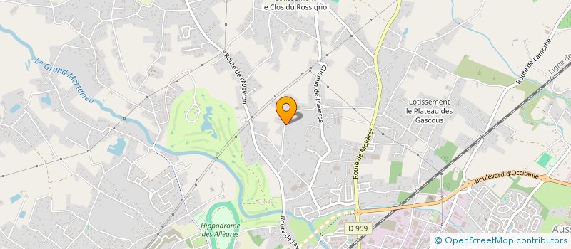 localisation de l'entreprise SCI LE CARRETALS  MONTAUBAN