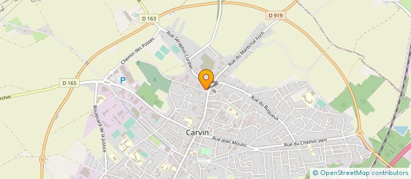 localisation de l'entreprise SCI LE CARROLEY  CARVIN