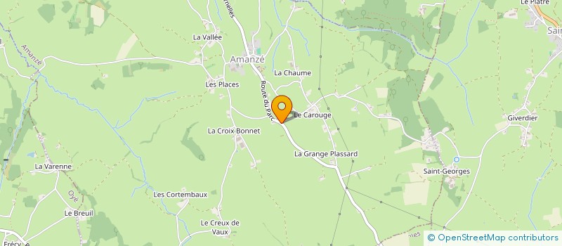 localisation de l'entreprise SCI LE CARROUGE  AMANZE