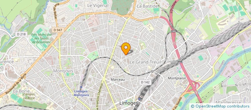 localisation de l'entreprise SCI LE CASOT à LIMOGES