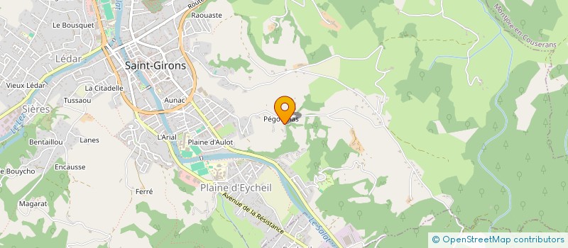 localisation de l'entreprise SCI LE CASTAN à SAINT-GIRONS