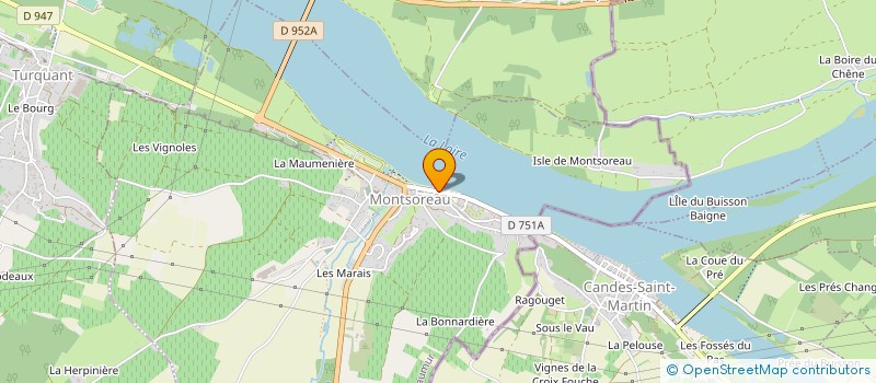localisation de l'entreprise SCI LE CASTEL à MONTSOREAU