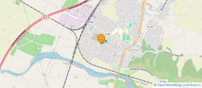 localisation de l'entreprise SCI LE CASTEL  LIVRON-SUR-DROME