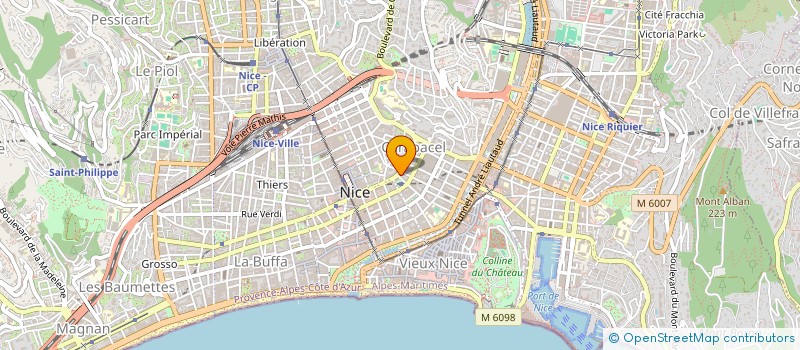 localisation de l'entreprise SCI LE CASTEL à NICE