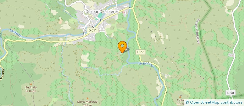 localisation de l'entreprise SCI LE CASTEL  DURBAN-CORBIERES