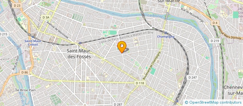 localisation de l'entreprise SCI LE CASTEL à SAINT-MAUR-DES-FOSSES