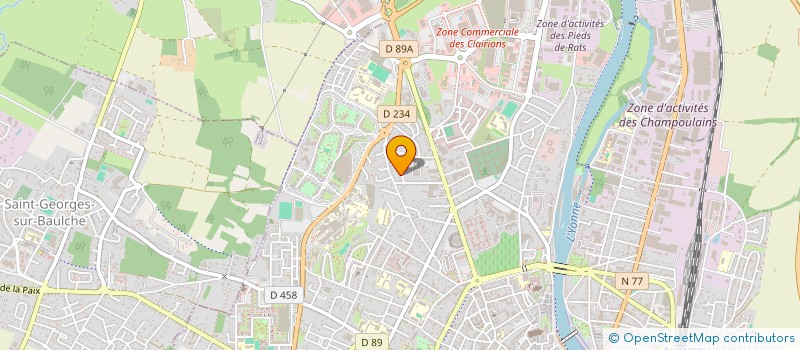 localisation de l'entreprise SCI LE CASTEL à AUXERRE