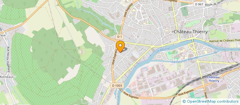 localisation de l'entreprise SCI LE CASTEL à CHATEAU-THIERRY