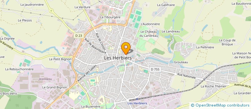 localisation de l'entreprise SCI LE CASTEL à LES HERBIERS