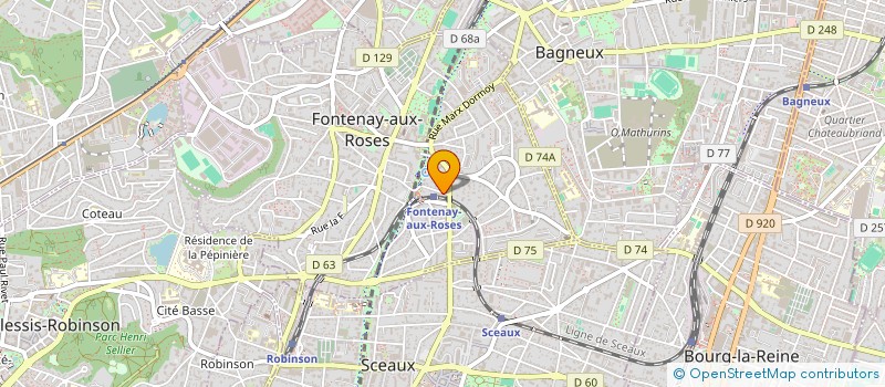 localisation de l'entreprise SCI LE CASTEL BLANGEOIS à FONTENAY AUX ROSES