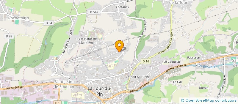 localisation de l'entreprise SCI LE CASTEL DE MURE  LA TOUR-DU-PIN