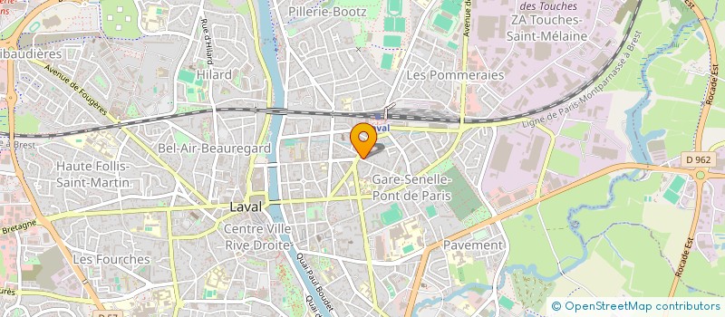 localisation de l'entreprise SCI LE CASTELOU à LAVAL