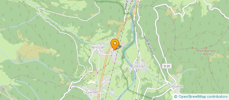 localisation de l'entreprise SCI LE CASTERET  ANCIZAN
