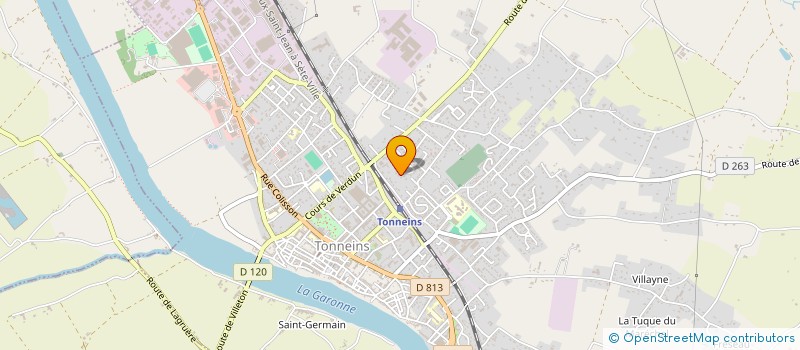 localisation de l'entreprise SCI LE CASTILLOU  TONNEINS