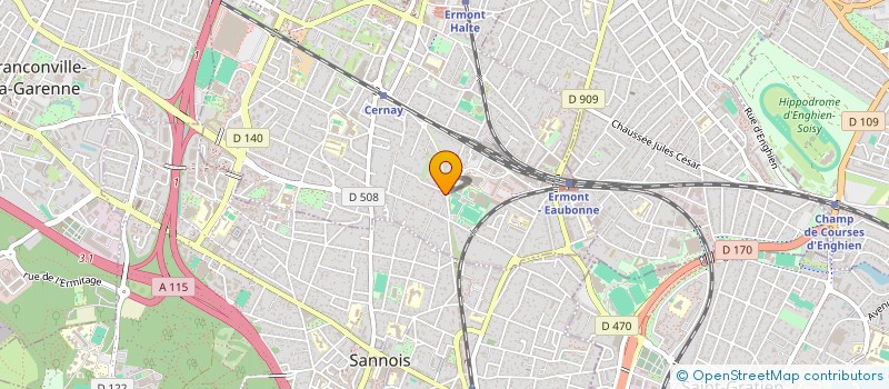 localisation de l'entreprise SCI LE CASTOR à ERMONT