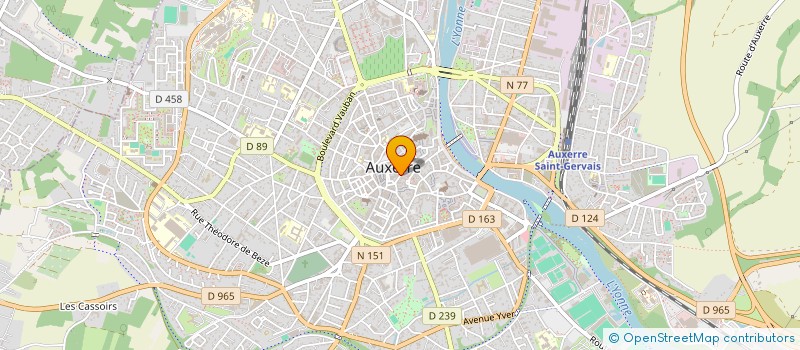 localisation de l'entreprise SCI LE CASTRUM à AUXERRE