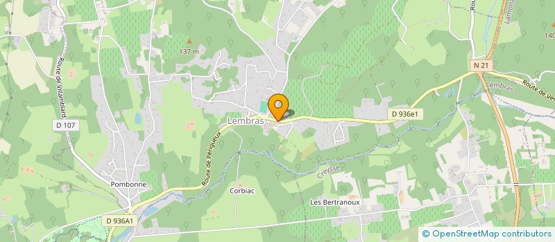 localisation de l'entreprise SCI LE CAUDEAU  LEMBRAS