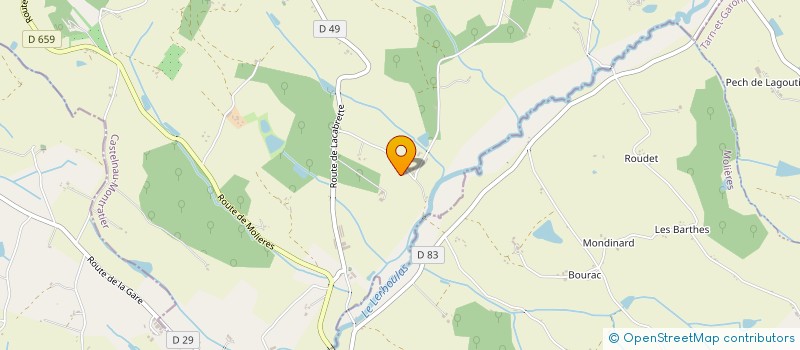 localisation de l'entreprise SCI LE CAYRAN  SAINT-PAUL-FLAUGNAC