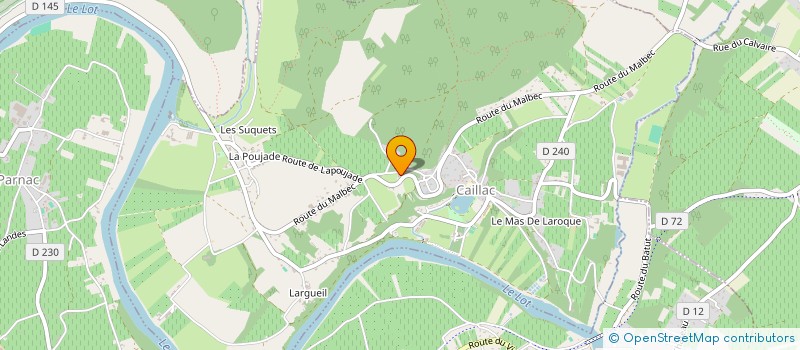 localisation de l'entreprise SCI LE CEDRE  CAILLAC