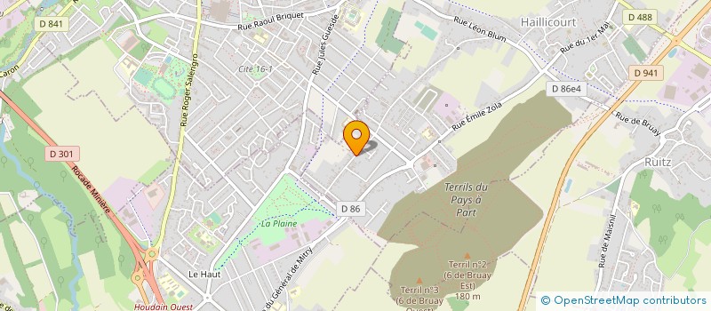 localisation de l'entreprise SCI LE CEDRE  HAILLICOURT