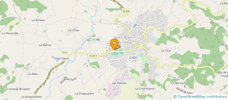 localisation de l'entreprise SCI LE CEDRE  SAINT-MARTIN-EN-HAUT