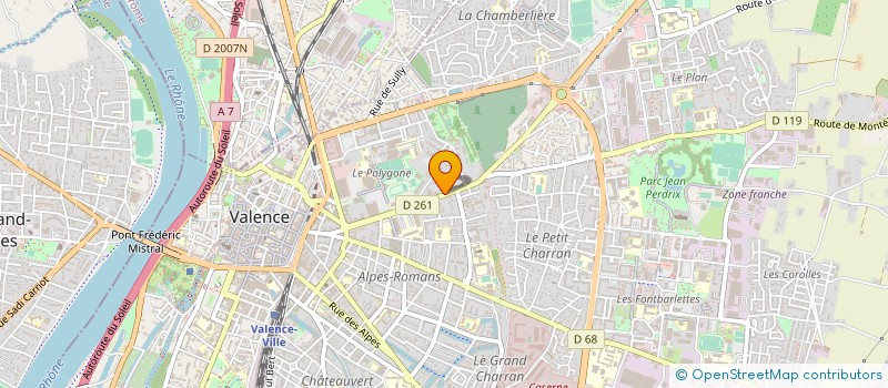 localisation de l'entreprise SCI LE CEDRE  VALENCE