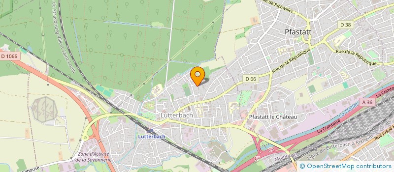 localisation de l'entreprise SCI LE CEDRE  LUTTERBACH