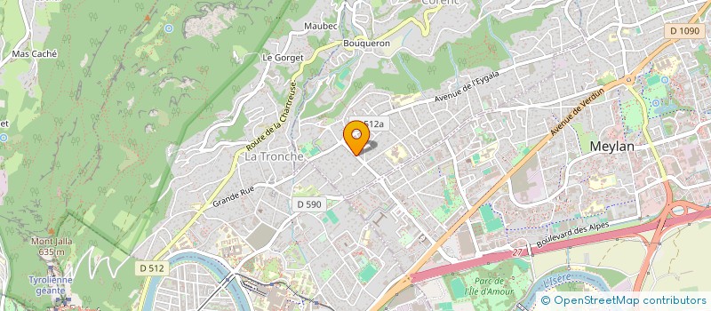 localisation de l'entreprise SCI LE CEDRE à CORENC