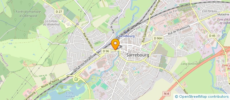 localisation de l'entreprise SCI LE CEDRE à SARREBOURG