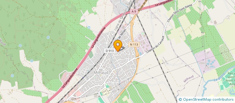 localisation de l'entreprise SCI LE CEDRE  MILHAUD