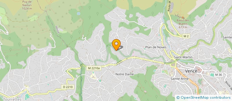localisation de l'entreprise SCI LE CEDRE à VENCE