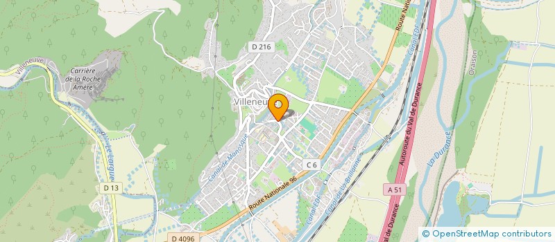 localisation de l'entreprise SCI LE CEDRE  VILLENEUVE