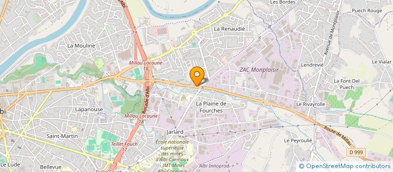 localisation de l'entreprise SCI LE CEDRE à ALBI