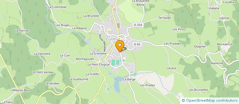 localisation de l'entreprise SCI LE CEDRE  CUNLHAT