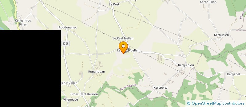 localisation de l'entreprise SCI LE CEDRE BLEU  PLOUMAGOAR