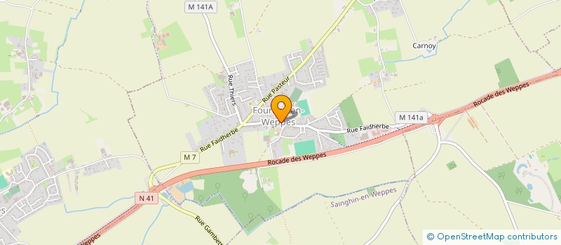 localisation de l'entreprise SCI LE CEDRE BLEU  FOURNES-EN-WEPPES