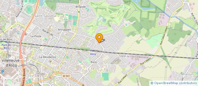 localisation de l'entreprise SCI LE CEDRE D'ASCQ à VILLENEUVE-D'ASCQ