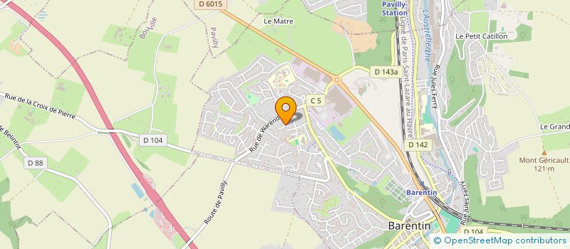 localisation de l'entreprise SCI LE CEDRE HONEGGER  BARENTIN