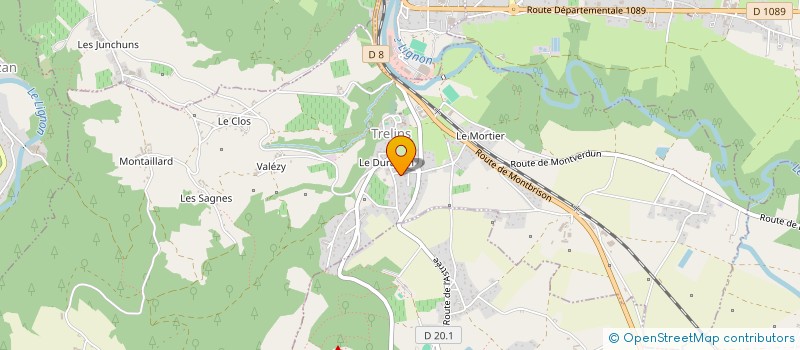 localisation de l'entreprise SCI LE CELESTDOM  TRELINS