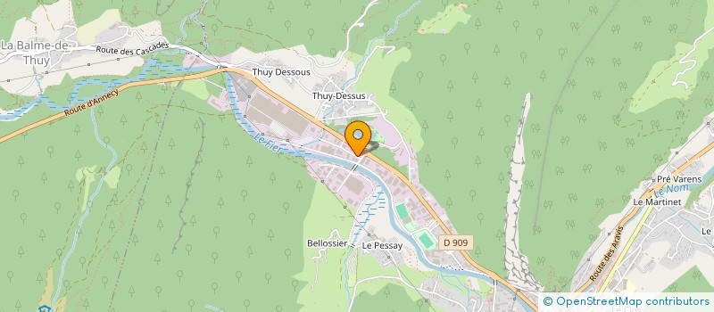localisation de l'entreprise SCI LE CELLIER à THONES
