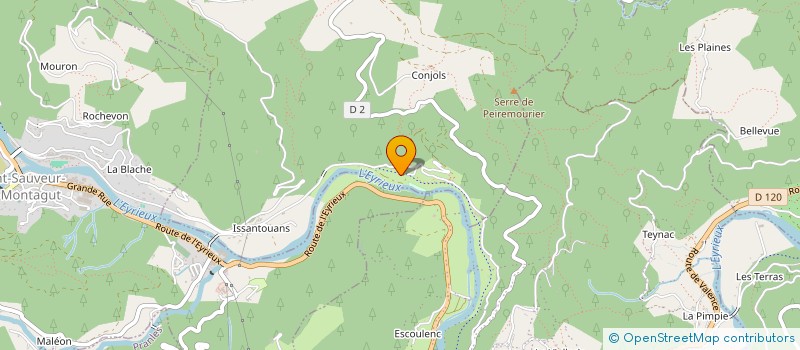 localisation de l'entreprise SCI LE CELLIER DU BUIS  SAINT-MICHEL-DE-CHABRILLANOUX