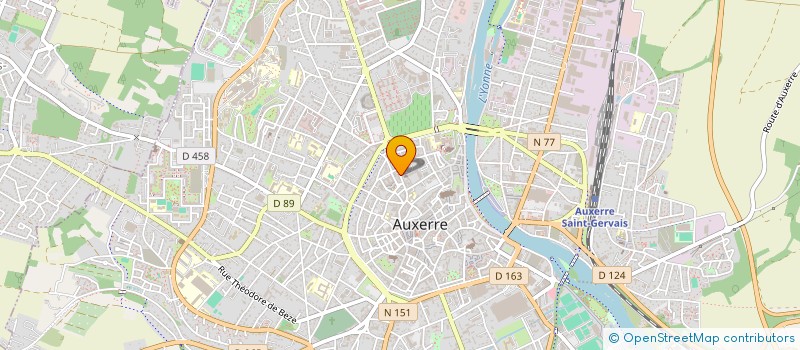 localisation de l'entreprise SCI LE CENT SIX à AUXERRE
