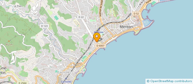 localisation de l'entreprise SCI LE CENTENAIRE à MENTON