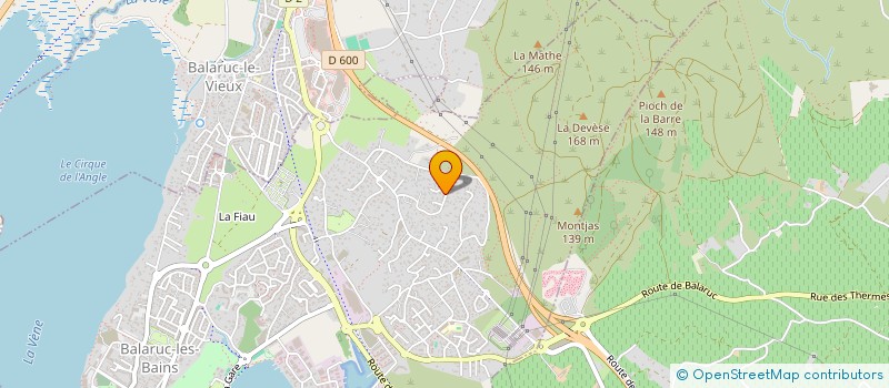 localisation de l'entreprise SCI LE CENTRAL  BALARUC-LES-BAINS