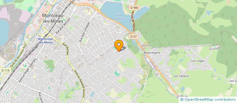 localisation de l'entreprise SCI LE CENTRE  SAINT-VALLIER