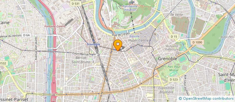 localisation de l'entreprise SCI LE CENTRE à GRENOBLE