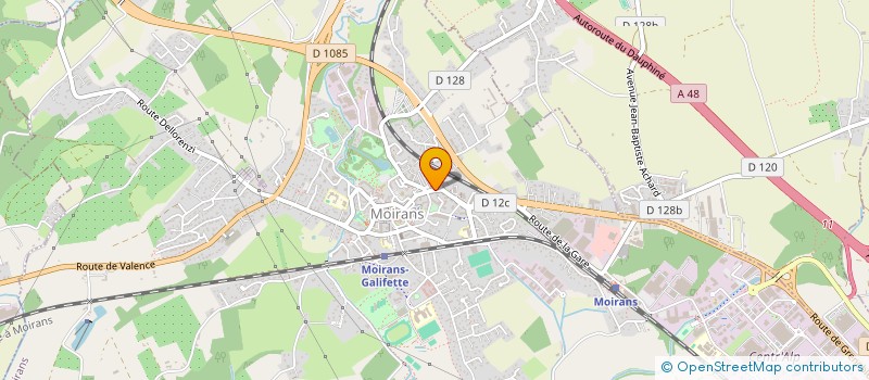 localisation de l'entreprise SCI LE CENTRE  MOIRANS